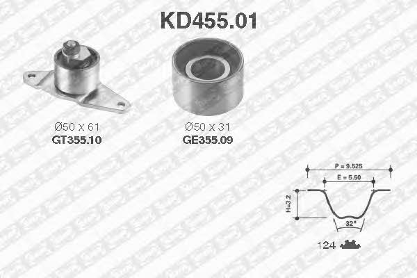 SNR KD45501 Timing Belt Kit KD45501: Buy near me in Poland at 2407.PL - Good price!
