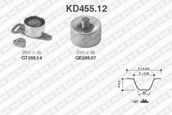 SNR KD45512 Комплект зубчастих ременів KD45512: Купити у Польщі - Добра ціна на 2407.PL!
