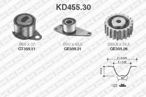 SNR KD45530 Zestaw paska rozrządu KD45530: Dobra cena w Polsce na 2407.PL - Kup Teraz!