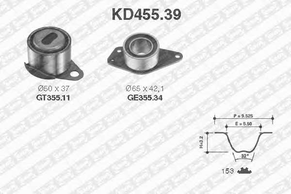 SNR KD45539 Timing Belt Kit KD45539: Buy near me in Poland at 2407.PL - Good price!