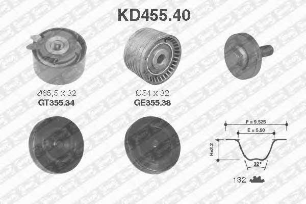 SNR KD45540 Timing Belt Kit KD45540: Buy near me in Poland at 2407.PL - Good price!