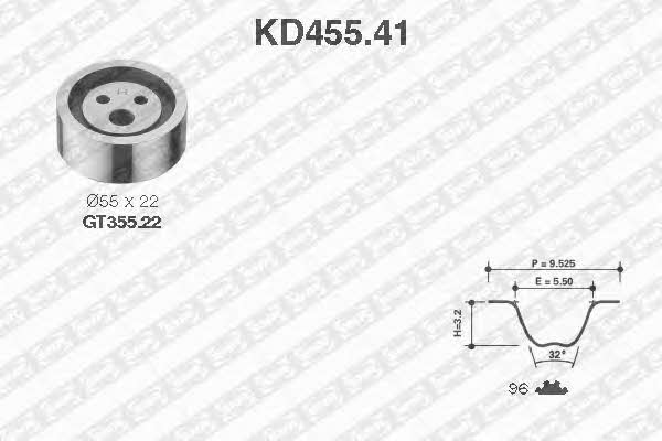 SNR KD45541 Комплект зубчастих ременів KD45541: Приваблива ціна - Купити у Польщі на 2407.PL!