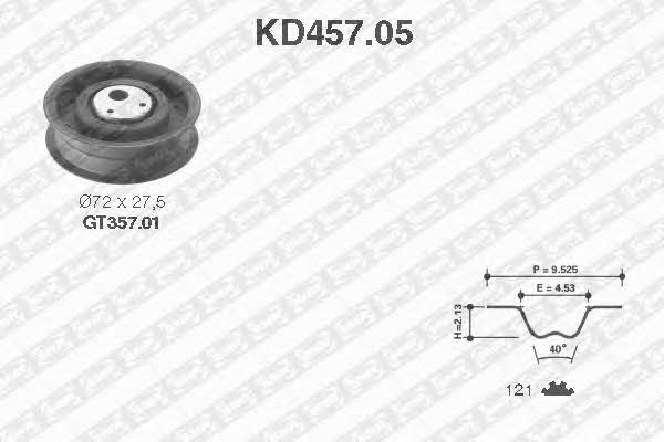 SNR KD45705 Комплект ремня ГРМ KD45705: Отличная цена - Купить в Польше на 2407.PL!