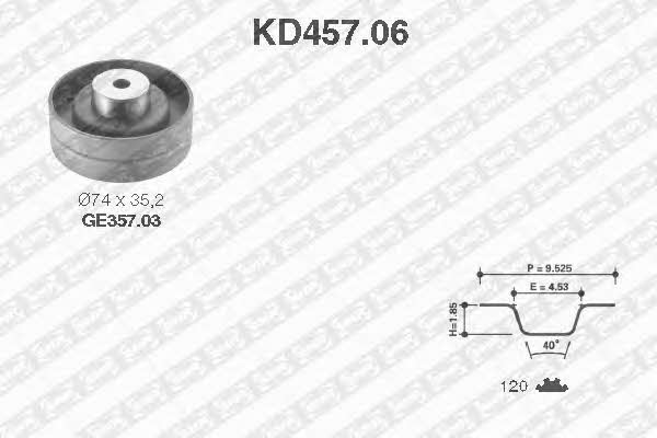 SNR KD457.06 Комплект ремня ГРМ KD45706: Отличная цена - Купить в Польше на 2407.PL!