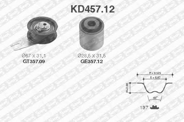 SNR KD45712 Timing Belt Kit KD45712: Buy near me in Poland at 2407.PL - Good price!