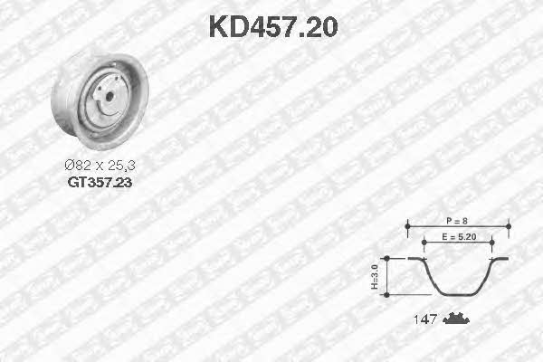 SNR KD45720 Комплект ремня ГРМ KD45720: Отличная цена - Купить в Польше на 2407.PL!