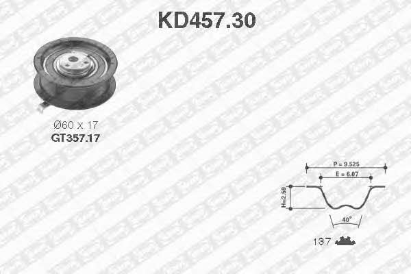 SNR KD45730 Комплект зубчастих ременів KD45730: Приваблива ціна - Купити у Польщі на 2407.PL!