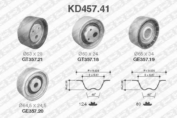 SNR KD45741 Timing Belt Kit KD45741: Buy near me in Poland at 2407.PL - Good price!