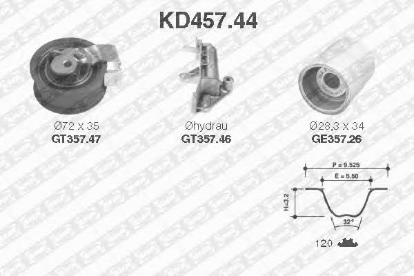 SNR KD45744 Комплект зубчастих ременів KD45744: Приваблива ціна - Купити у Польщі на 2407.PL!