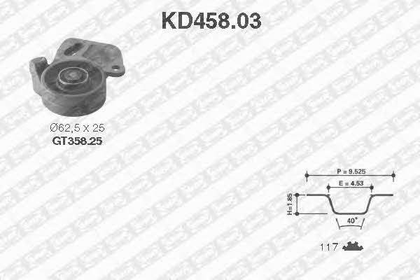SNR KD458.03 Комплект ремня ГРМ KD45803: Отличная цена - Купить в Польше на 2407.PL!