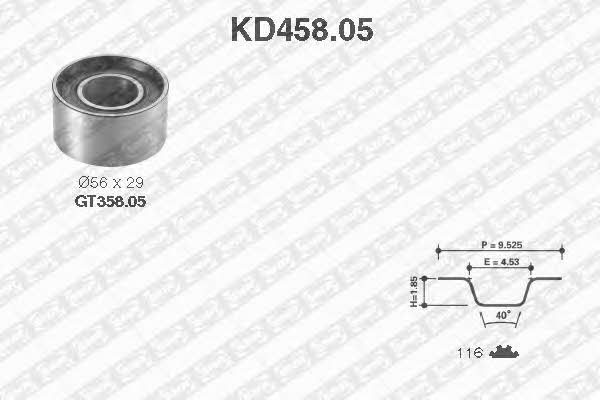 SNR KD45805 Комплект ремня ГРМ KD45805: Отличная цена - Купить в Польше на 2407.PL!