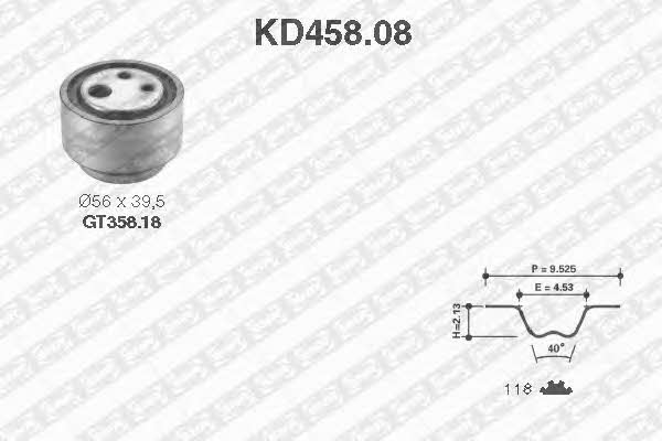 SNR KD45808 Комплект ремня ГРМ KD45808: Отличная цена - Купить в Польше на 2407.PL!