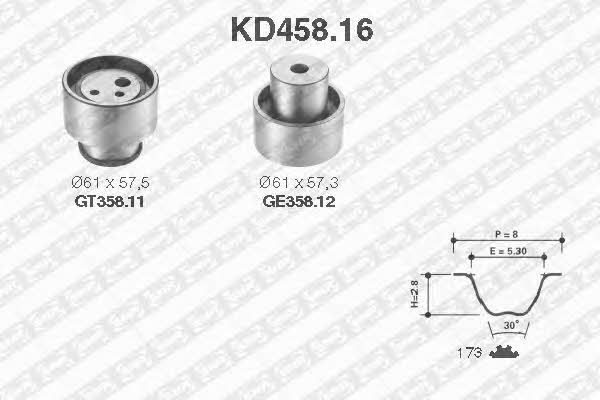 SNR KD45816 Комплект ремня ГРМ KD45816: Отличная цена - Купить в Польше на 2407.PL!