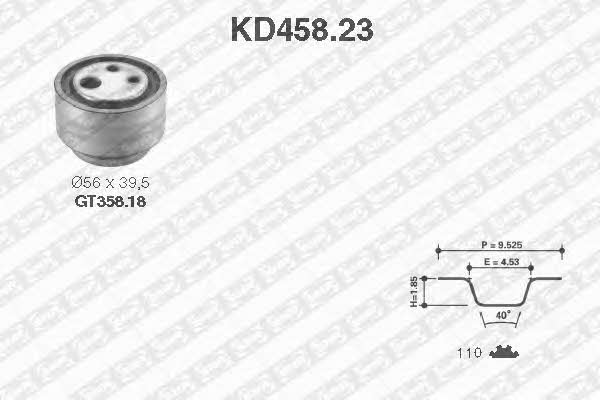 SNR KD458.23 Timing Belt Kit KD45823: Buy near me in Poland at 2407.PL - Good price!