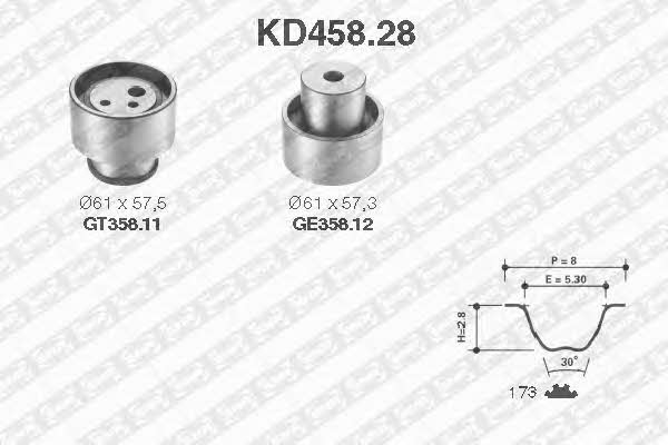 SNR KD45828 Timing Belt Kit KD45828: Buy near me in Poland at 2407.PL - Good price!