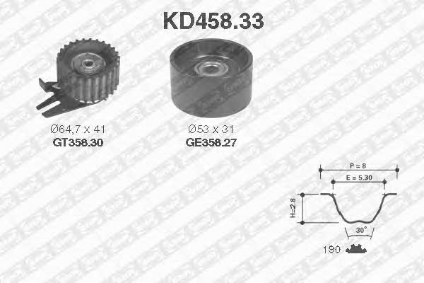 SNR KD45833 Timing Belt Kit KD45833: Buy near me in Poland at 2407.PL - Good price!