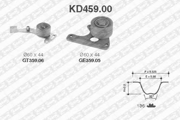 SNR KD45900 Комплект ремня ГРМ KD45900: Отличная цена - Купить в Польше на 2407.PL!