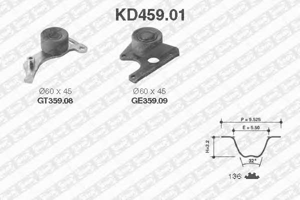 SNR KD45901 Комплект ремня ГРМ KD45901: Купить в Польше - Отличная цена на 2407.PL!