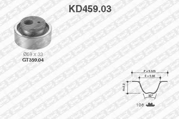 SNR KD45903 Комплект ремня ГРМ KD45903: Отличная цена - Купить в Польше на 2407.PL!