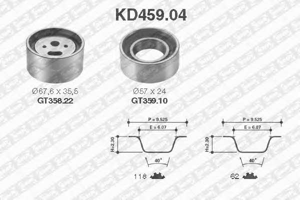 SNR KD45904 Timing Belt Kit KD45904: Buy near me in Poland at 2407.PL - Good price!