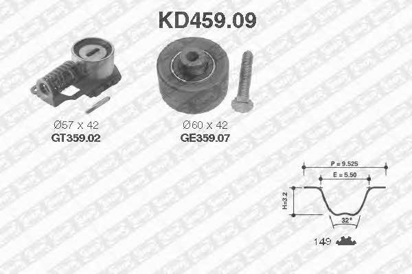 SNR KD45909 Timing Belt Kit KD45909: Buy near me at 2407.PL in Poland at an Affordable price!