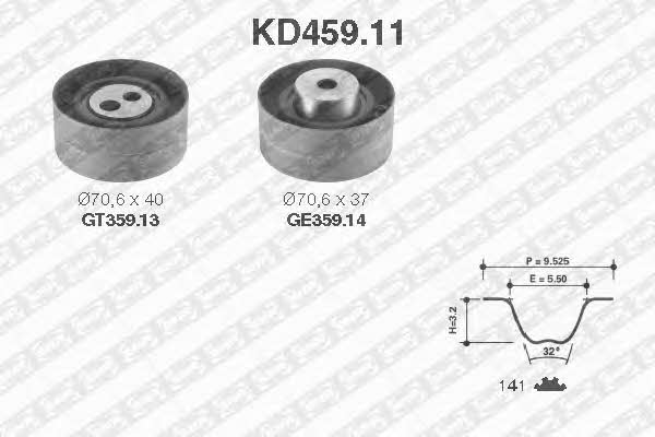 SNR KD45911 Timing Belt Kit KD45911: Buy near me in Poland at 2407.PL - Good price!