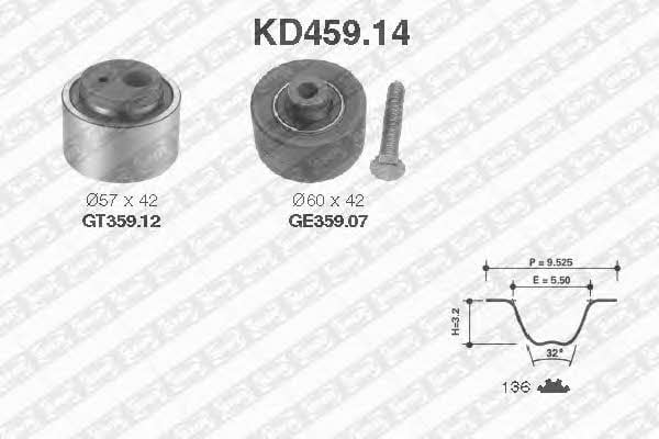 SNR KD45914 Timing Belt Kit KD45914: Buy near me in Poland at 2407.PL - Good price!