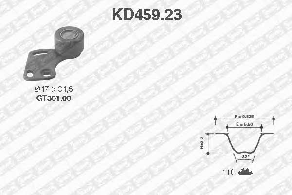 SNR KD45923 Комплект ремня ГРМ KD45923: Отличная цена - Купить в Польше на 2407.PL!