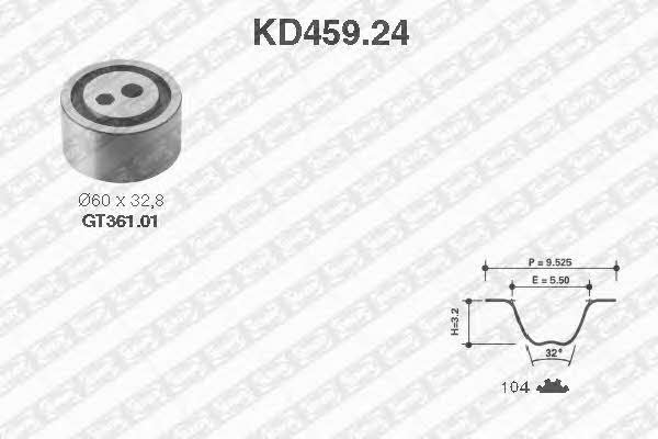 SNR KD45924 Комплект ремня ГРМ KD45924: Купить в Польше - Отличная цена на 2407.PL!