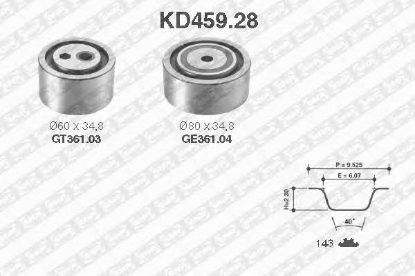 SNR KD45928 Комплект ремня ГРМ KD45928: Отличная цена - Купить в Польше на 2407.PL!