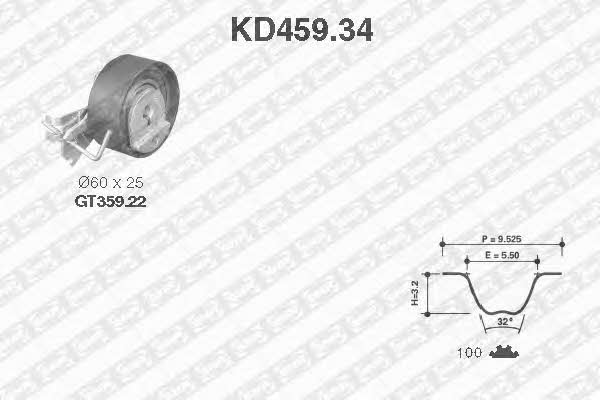 SNR KD45934 Комплект ремня ГРМ KD45934: Отличная цена - Купить в Польше на 2407.PL!