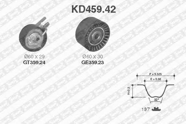 SNR KD459.42 Timing Belt Kit KD45942: Buy near me in Poland at 2407.PL - Good price!