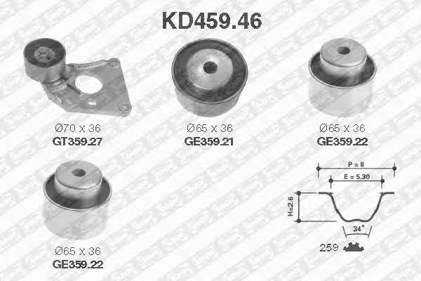 SNR KD45946 Timing Belt Kit KD45946: Buy near me at 2407.PL in Poland at an Affordable price!