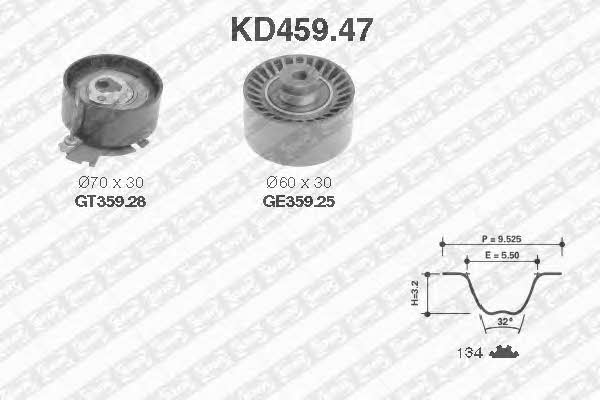 SNR KD45947 Комплект ремня ГРМ KD45947: Отличная цена - Купить в Польше на 2407.PL!