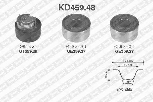 SNR KD45948 Комплект ремня ГРМ KD45948: Отличная цена - Купить в Польше на 2407.PL!