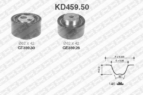 SNR KD45950 Timing Belt Kit KD45950: Buy near me in Poland at 2407.PL - Good price!