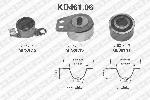 SNR KD46106 Timing Belt Kit KD46106: Buy near me in Poland at 2407.PL - Good price!