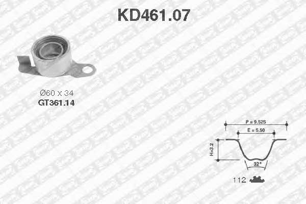 SNR KD46107 Комплект ремня ГРМ KD46107: Отличная цена - Купить в Польше на 2407.PL!