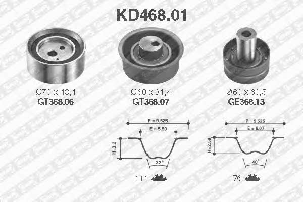 SNR KD46801 Timing Belt Kit KD46801: Buy near me in Poland at 2407.PL - Good price!