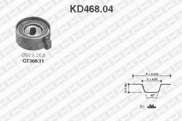 SNR KD46804 Комплект зубчастих ременів KD46804: Приваблива ціна - Купити у Польщі на 2407.PL!