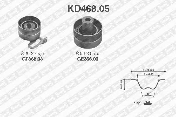 SNR KD46805 Timing Belt Kit KD46805: Buy near me at 2407.PL in Poland at an Affordable price!