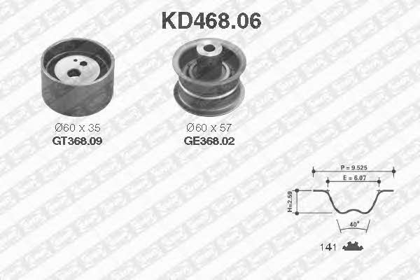 SNR KD46806 Комплект зубчастих ременів KD46806: Приваблива ціна - Купити у Польщі на 2407.PL!
