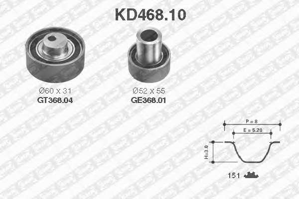 SNR KD468.10 Zestaw paska rozrządu KD46810: Dobra cena w Polsce na 2407.PL - Kup Teraz!