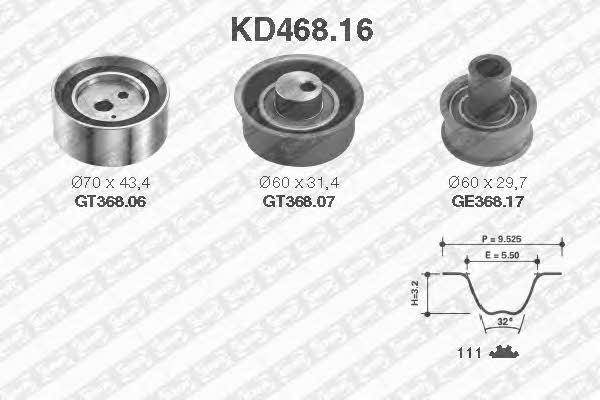SNR KD46816 Timing Belt Kit KD46816: Buy near me in Poland at 2407.PL - Good price!