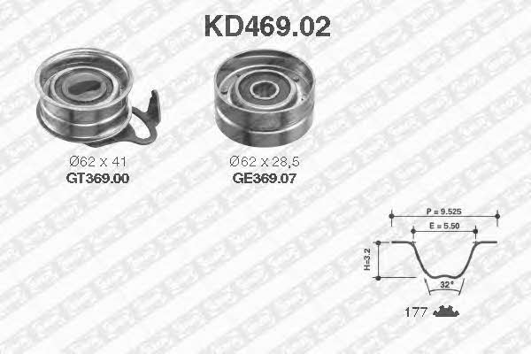 SNR KD46902 Комплект ремня ГРМ KD46902: Купить в Польше - Отличная цена на 2407.PL!