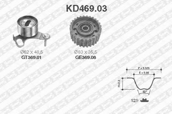 SNR KD46903 Timing Belt Kit KD46903: Buy near me at 2407.PL in Poland at an Affordable price!