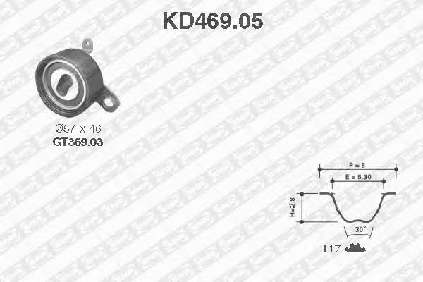 SNR KD46905 Комплект ремня ГРМ KD46905: Отличная цена - Купить в Польше на 2407.PL!