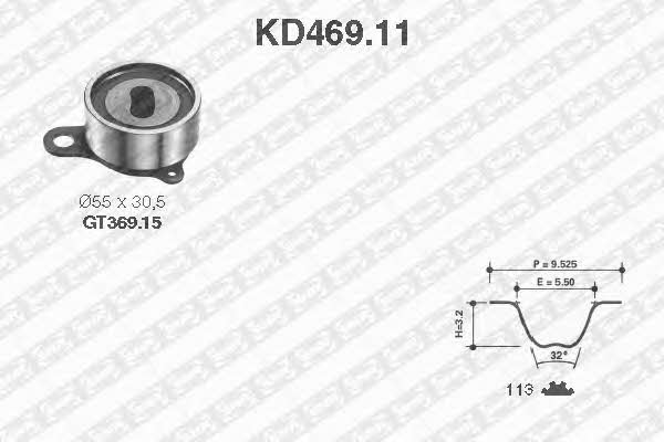 SNR KD469.11 Комплект ремня ГРМ KD46911: Отличная цена - Купить в Польше на 2407.PL!