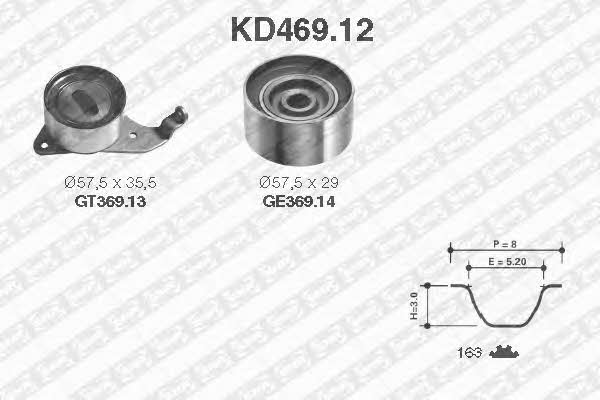 SNR KD46912 Timing Belt Kit KD46912: Buy near me in Poland at 2407.PL - Good price!