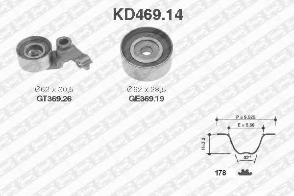SNR KD46914 Timing Belt Kit KD46914: Buy near me in Poland at 2407.PL - Good price!